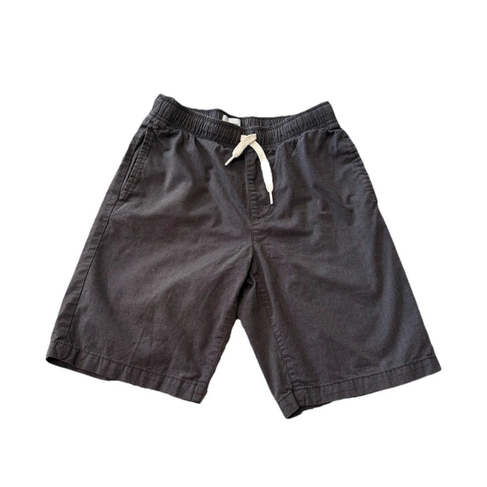 Gap Kids Boys Gray Cotton Pull On Shorts Elastic Waist Size L 10-12 1186